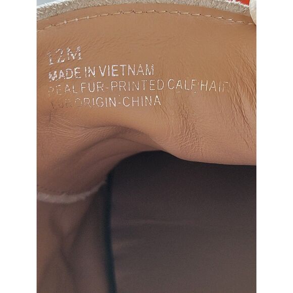 Linea Paolo Calf Hair / Leather Sneakers White / Tie Dye Multi Size 12 Women's - Picture 5 of 12